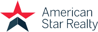 Red and blue star, American Star Realty.