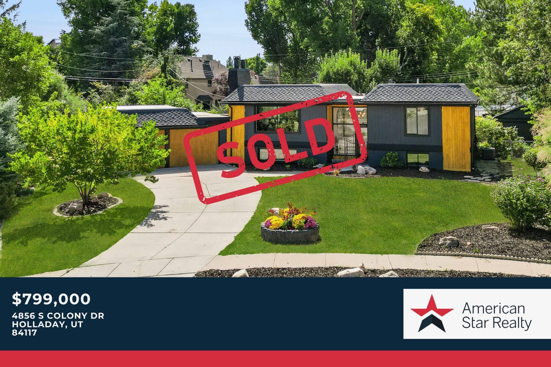 House sold in Holladay, Utah.